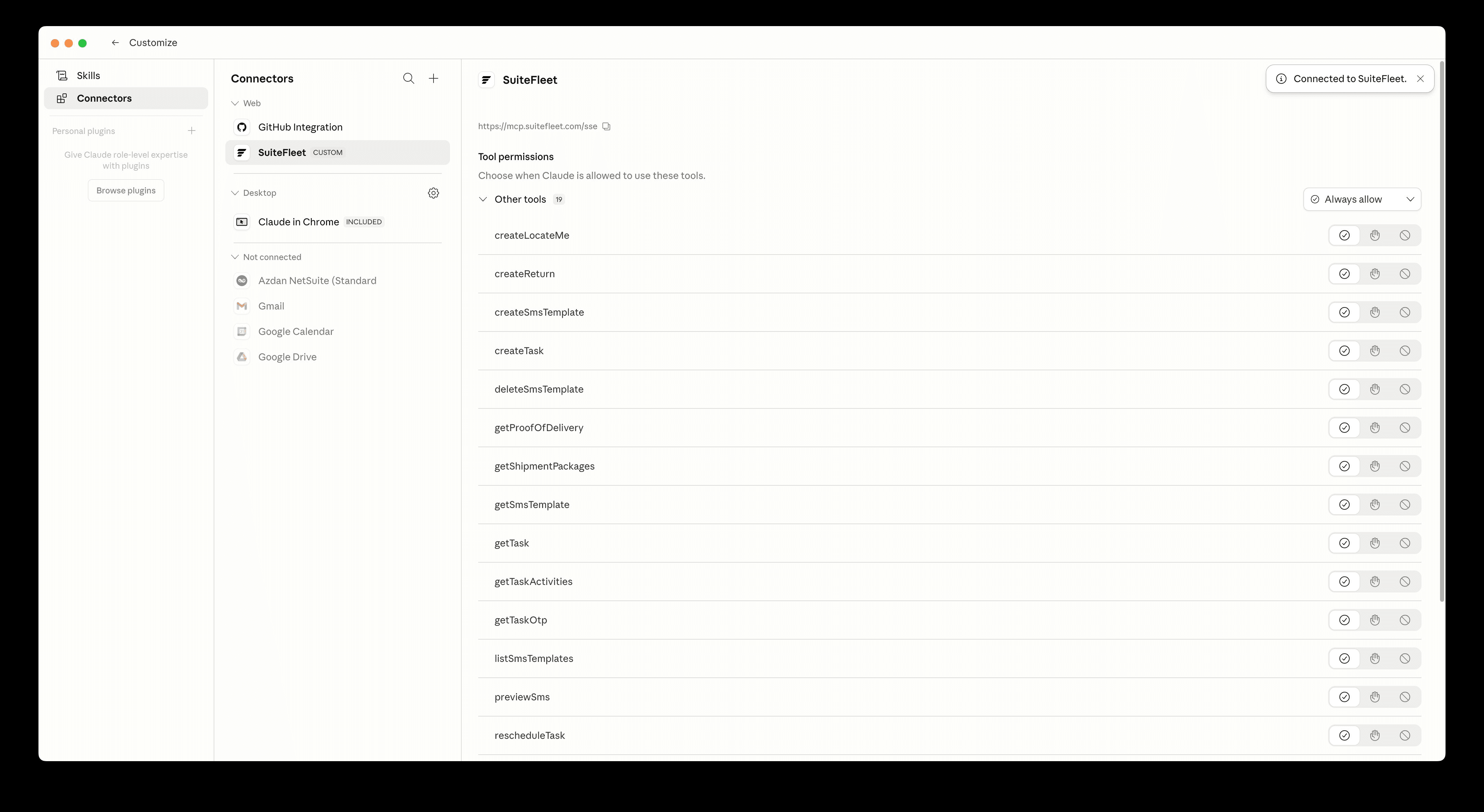 SuiteFleet OAuth sign-in page